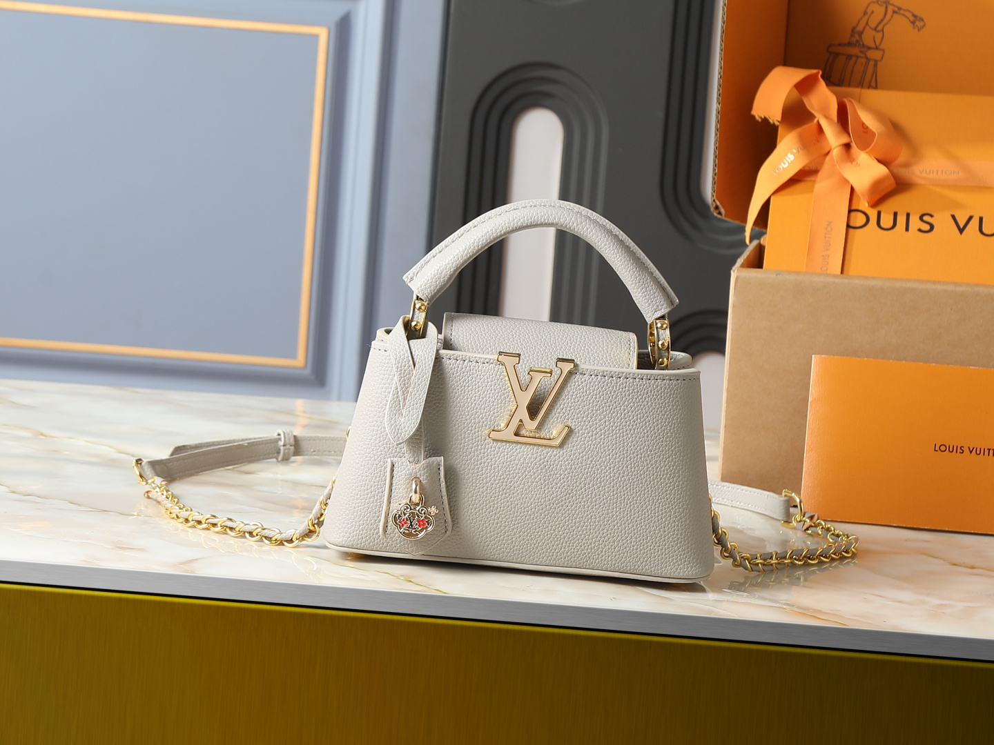 Louis Vuitton LV Wallet On Chain Capucines Handbag Premium Canvas Multiple Compartments Fashion Statement Unisex